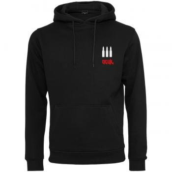 Schwarzer Herren-Mistq‑Tee Hoodie, XL – „Bigger Than the Devil“