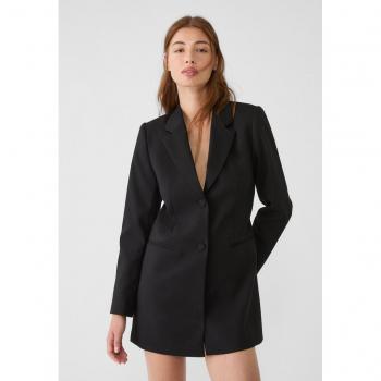 Tuta blazer nera corta con scollo posteriore S