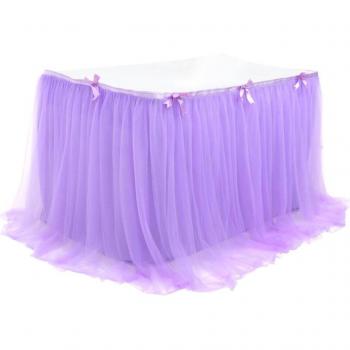 Tulle Table Skirt for Birthday Celebrations