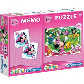 Clementoni's Minnie Mouse Puzzle with Memo, 60 Pieces