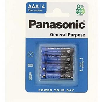 Piles Panasonic Power Zinc AAA x4 par boîte de 12
