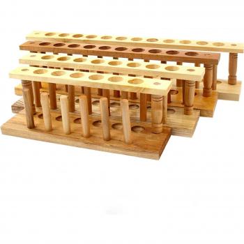 12 Hole Wooden Test Tube Rack, 22mm Diameter