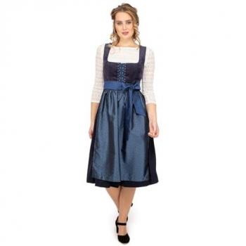 Spieth & Wensky ASTRID Cord Dirndl 2tlg. Dunkelblau 48 Damen