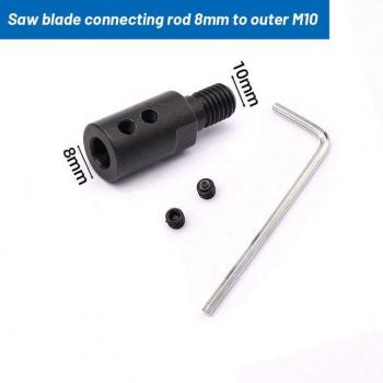 Adaptateur M10 tige de scie : arbre et mandrin d'accouplement 5–14 mm, prise meuleuse d'angle