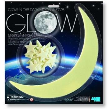 4M Glow in the Dark Moon & Stars Craft