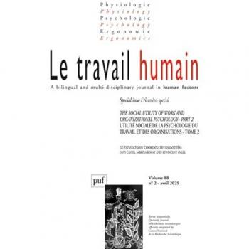 Le travail humain 2025-2, vol. 88, n.2