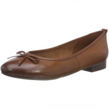 Tamaris Damen Ballerinas, Modell 22114, Cognac 305, 42 EU