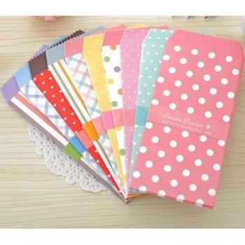 30-Pack Kawaii Candy Striped Plant Paper Supplies