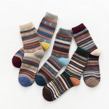 HSS 5 Paar Winter-Wollsocken für Männer