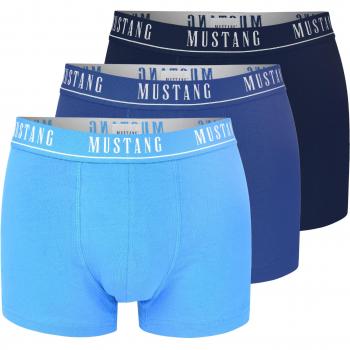 Mustang XXL Blauwe Boxershorts (Katoen) – 3-pak voor heren