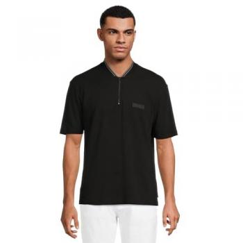 Polo EAX Signature Manica Corta Nero M