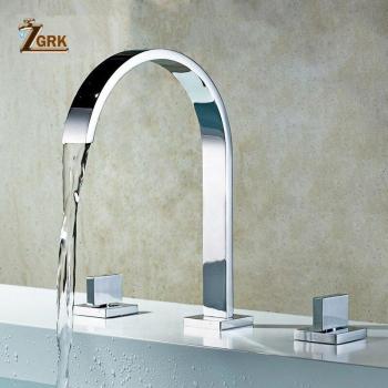 Deck Mounted Double Handle Sink Tap