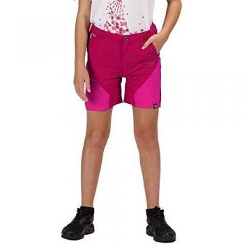 Regatta Sorcer Mountain Kindershort – Schnell trocknend, UV‑Schutz, Wasserabweisend – Dunkelkirsch