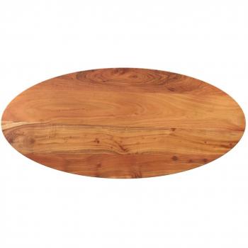 Mesa de Madera Maciza Oval 90x40x3,8 cm