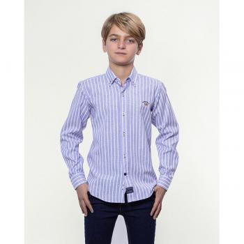 Camisa de niño Spagnolo en rayas celestes