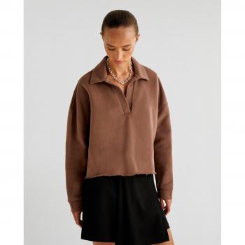 Pull en coton à col polo