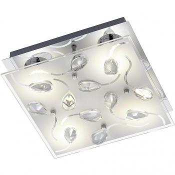 Reality 4×5 W LED Deckenstrahler – Glas & Chrom