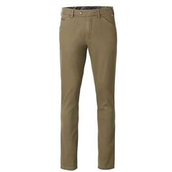 MEYER Chinos CHICAGO, beige, Herren, mit Ziersteppung und Knopf, Größe 52