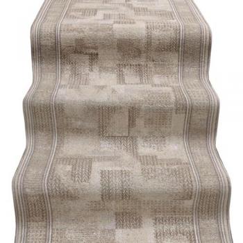 Alfombra bordeada para escaleras 67x700 cm beige