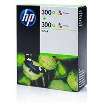 HP 300XL Tri-couleur encre pack de 2