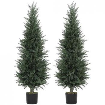 Houseplant Harmony – 2 Artificial Greens
