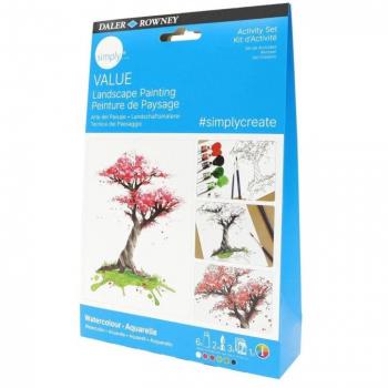 Set de Pinceles y Tintas Simply Daler‑Rowney – Colección Paisajes