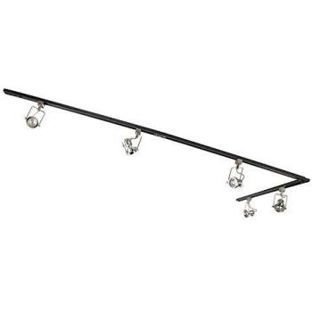 QAZQA 1-Phase Track Light with 5 Adjustable Spots