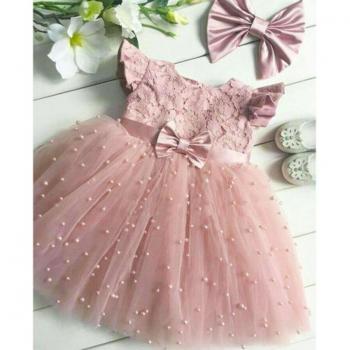 Girls' Tulle Lace Dress (Ages 2-7)