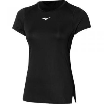 Camiseta Mizuno DryAeroFlow negra para running