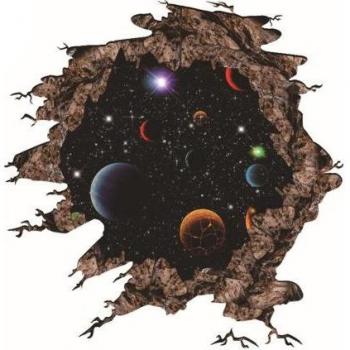 Pegatinas de Pared 3D Luna y Estrellas