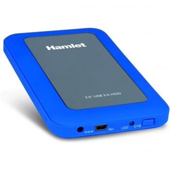 HAMLET BOX 2 5 USB3.0 RUGGED MIRROR BLU