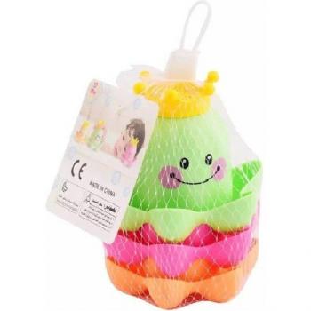 Educational Ocean Life Stacking Cups Bath Toy Set for Kids