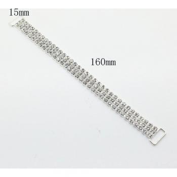 10pcs Metal Crystal Rhinestone Bikini Buckle Connectors for Swimwear