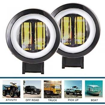 Luces LED Trabajo 6000K 3” Redondas 80W 8000 lm Todo Terreno