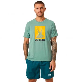 Camiseta Hombre Helly Hansen Race Sailling Verde