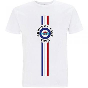 Oasis 95 Stripes Logo Tee – White L