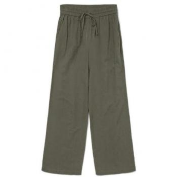 Vero Moda Wide Leg Leinenhose „VMCAIA“ in Grün