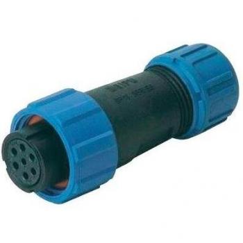 Connecteur de Câble Droit Femelle 4 Pôles 5 A 200 V/AC IP68 Weipu