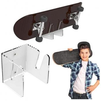 Support de rangement mural en acrylique pour skateboard
