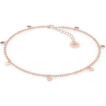 Sleek Rose Gold Anklet in 925 Silver – 18K Women's Jewelry