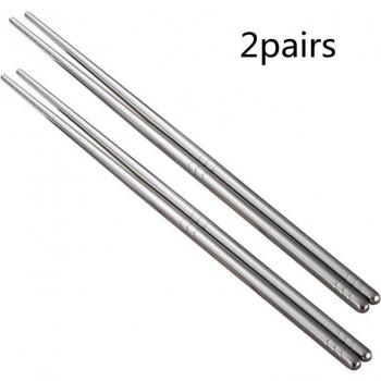 Baguettes réutilisables en métal