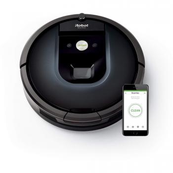 IRobot Roomba 981 App gesteuerte Reinigungssauger (Hohe Saugkraft, Dirt Detect, reinigt alle Hartböden und Teppich-Turbo-Modus, ideal bei Tierhaaren, WLAN-fähig) Nachtblau