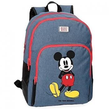 Disney Classic Blue School Backpack for Boys and Girls, 44 cm, 19.6 liters