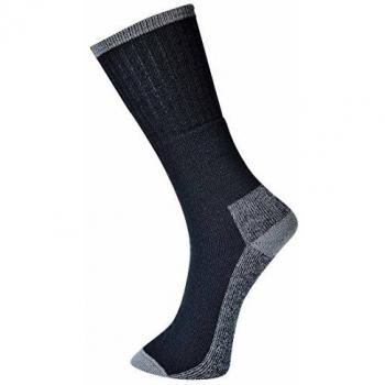 Portwest SK33BKR Work Sock, Size: 44-48, Black
