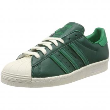 Adidas Men's Superstar 80s Vintage Gymnastics Shoes (Collegiate Bold Green/Off White)
