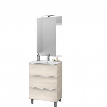 Mobile LARISSA bagno 4 pezzi rovere Alaska