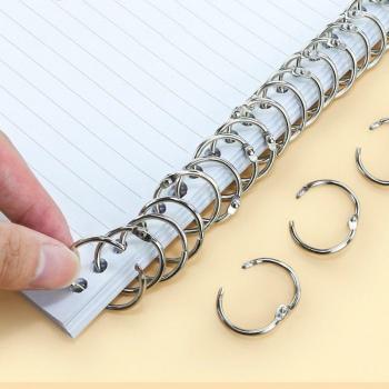 5 Pcs Multi-Size Loose Ring Keychain Stainless Steel