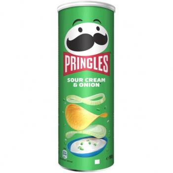 Pringles Patatas Sabor Crema Agria y Cebolla 185g