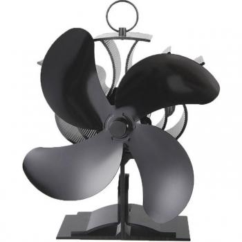 Heat Powered Fireplace Fan with 4 Blades