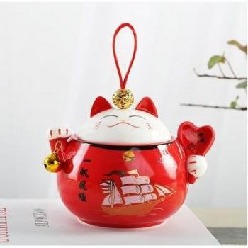 Celestial Cat & Pig Tea Keeper